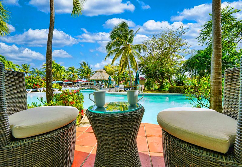funnest caribbean resorts with swim-up suites coco palm resort saint lucia travel tips