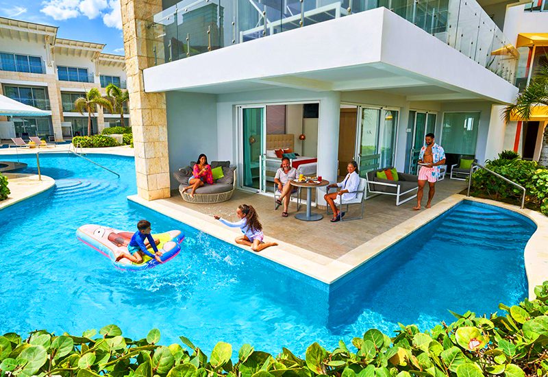 funnest caribbean resorts with swim-up suites nickelodeon hotels and resorts punta cana dominican republic