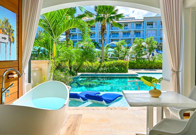 hottest caribbean resorts with swim-up suites sandals royal barbados romantic vacation ideas for couples