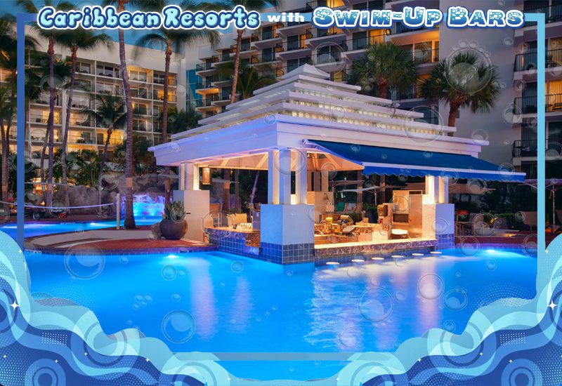 finest caribbean resorts with swim-up bars aruba marriott resort and stellaris casino
