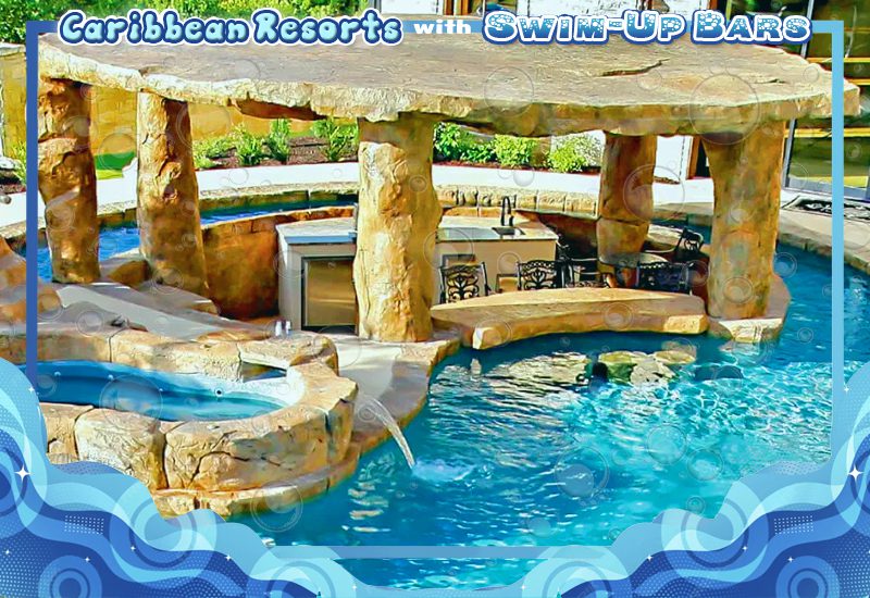 greatest caribbean resorts with swim-up bars blue haven resort turks and caicos