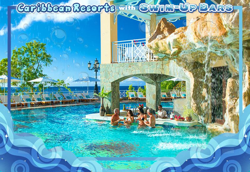 greatest caribbean resorts with swim-up bars sandals regency la toc st lucia