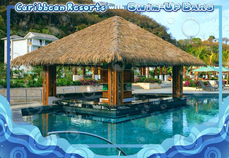 best caribbean resorts with swim-up bars sandals saint vincent couples drink getaway suggestions
