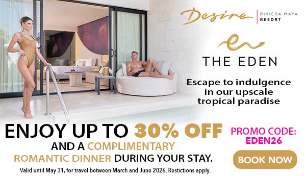desire riviera maya resort eden sale mexico all-inclusive couples holiday deals
