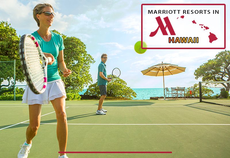 marriott resorts in hawaii do these resorts have tennis courts pickleball