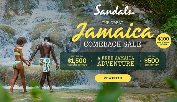 sandals jamaica comeback sale best all-inclusive couples-only travel deals